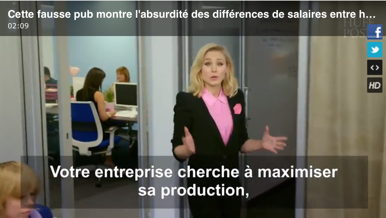Kristen Bell Dénonce Le Sexisme Au Travail Dans Une Vidéo Pleine D Humour La Banane Qui Parle